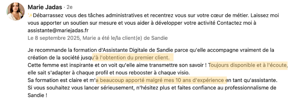 temoignage formation assistance digitale